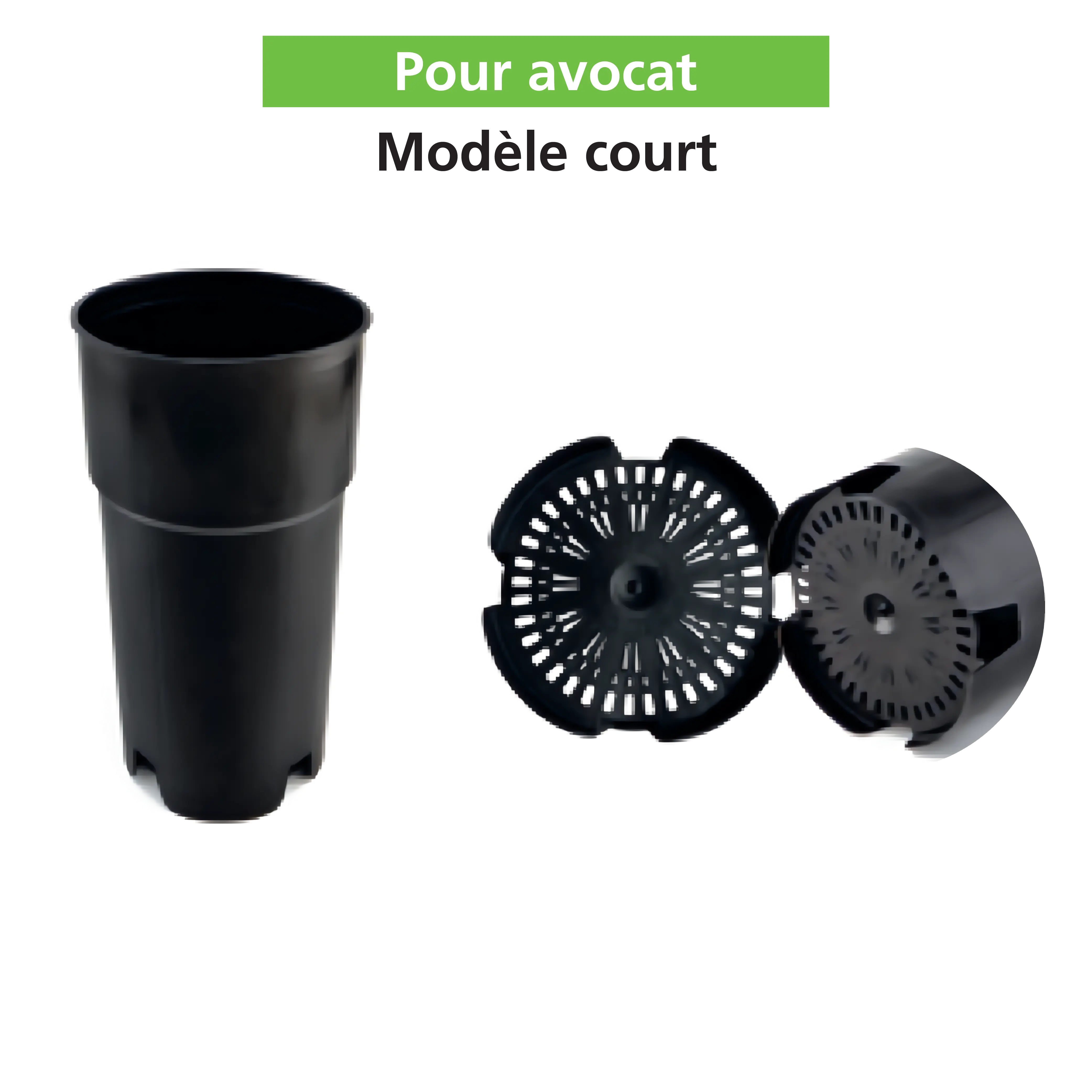 Pot noir 7 litres avec couvercle
