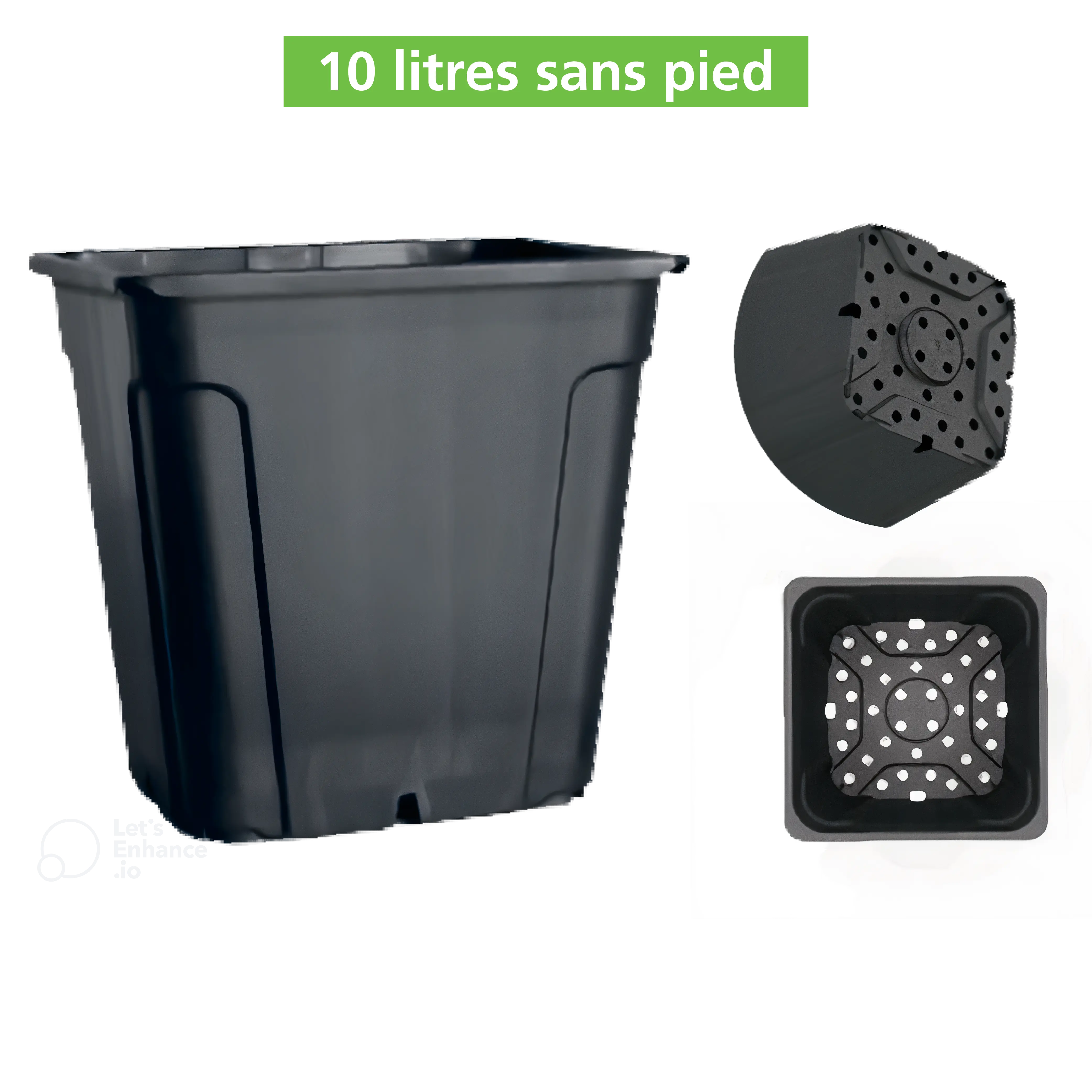 Pot 10 litres sans pied