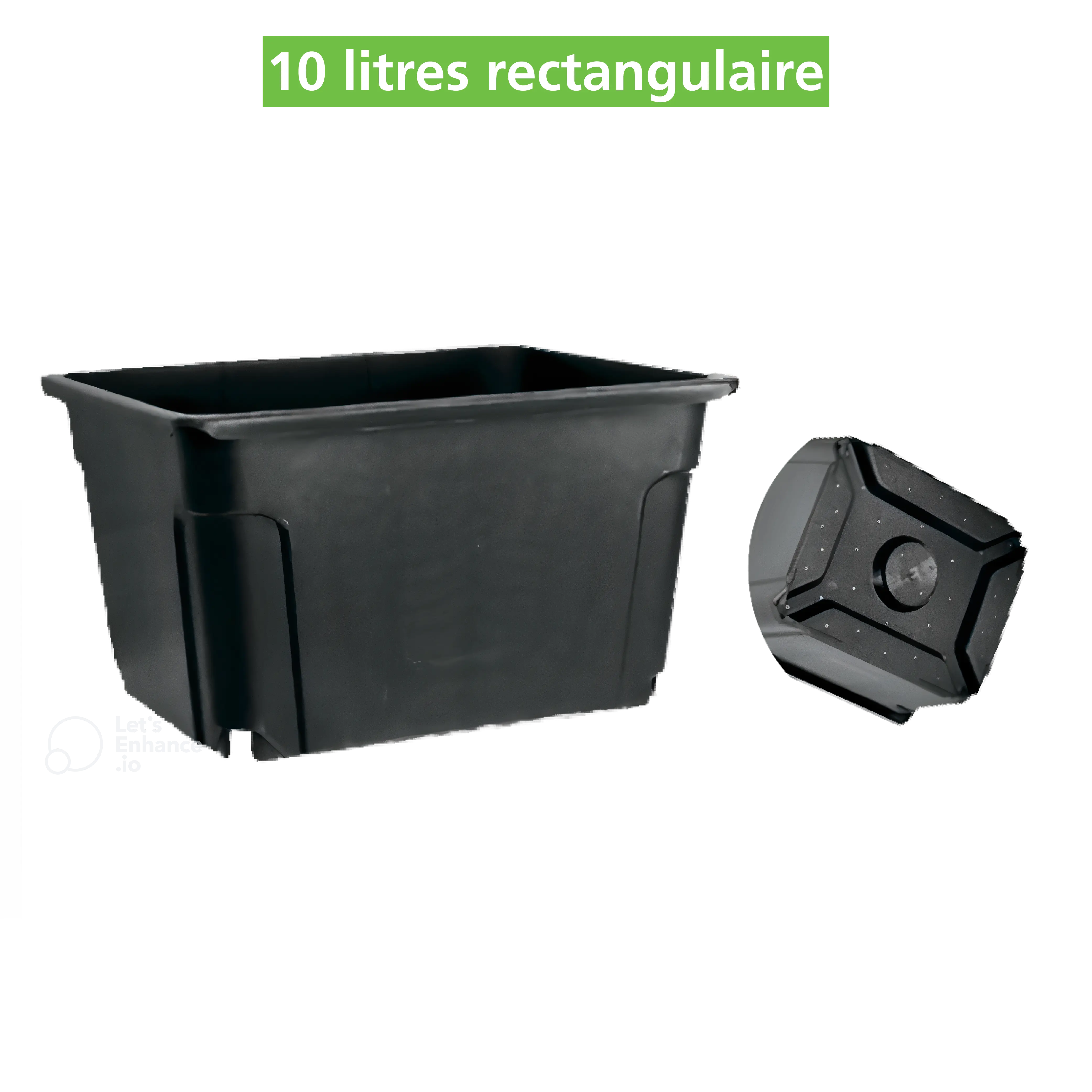Pot rectangulaire 10 litres