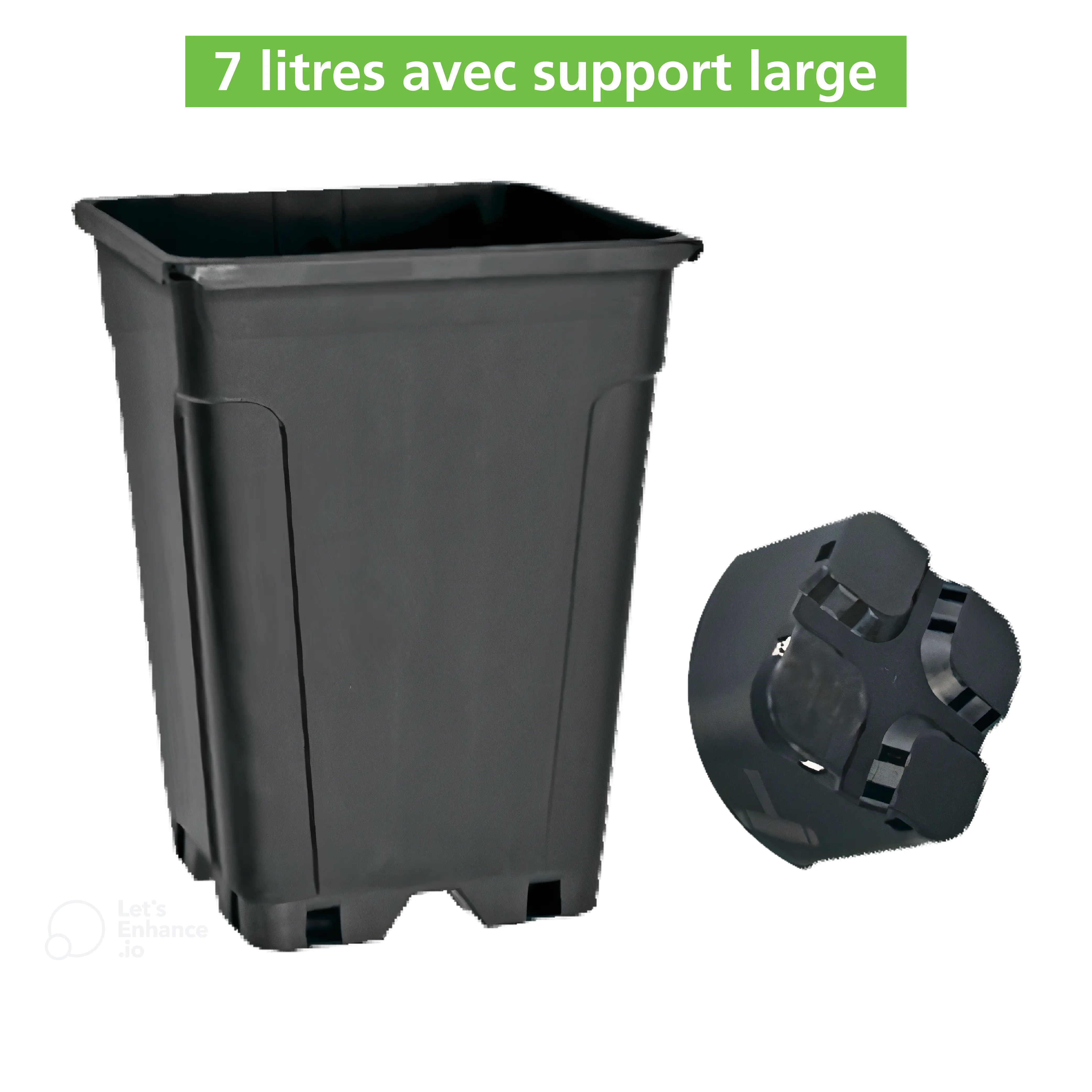 Pot 7 litres avec support large